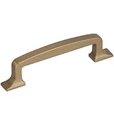 Amerock | Cabinet Pull | Golden Champagne | 3-3/4 inch (96 mm) Center to Center | Westerly | 1 Pa...
