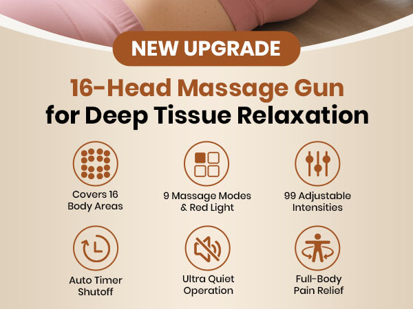 6 head massage gun