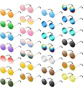 BOUBONI 4/8/10/12/20/28 Pairs Hippie Sunglasses Round Hippie Glasses 70s Party Decorations Multic...