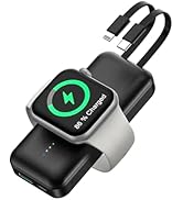 10000mAh Portable Apple Watch Charger,Mini Wireless Charger for iWatch,Fast Charging Power Bank w...