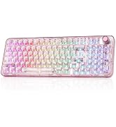 YUNZII X98 QMK/VIA Wireless Mechanical Gaming Keyboard with Knob,Tri-Mode BT5.0/USB-C/2.4GHz Hot ...