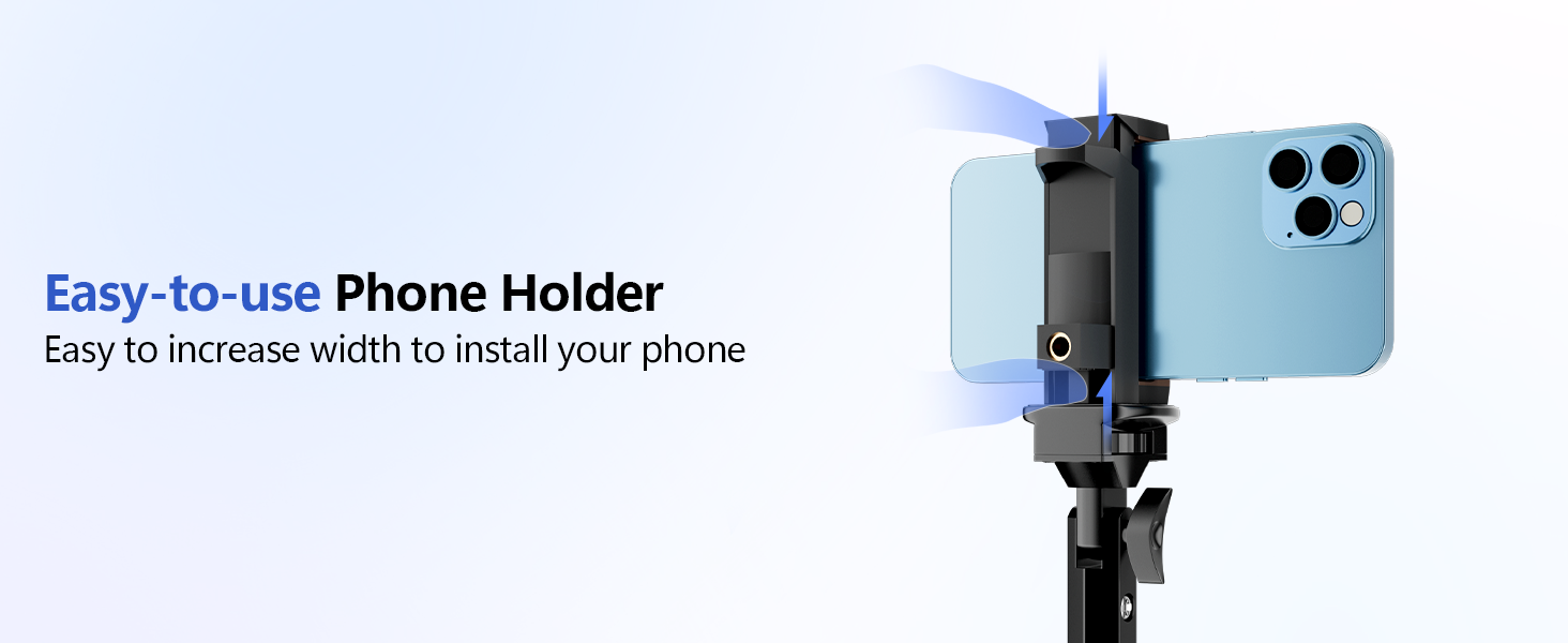 easy use phone holder for iphone tripod stand
