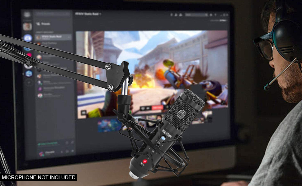 mic and arm, microphone boom arm, mic and boom arm, mic stand, microphone and arm, boom arms