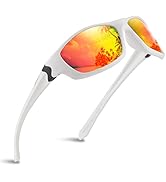 RUNCL Polarized Sports Sunglasses Phocas for Men Women,Wrap Around Design Lightweight UV Protecti...