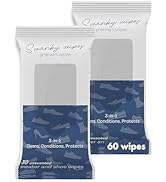 Swanky Shoe Cleaner Wipes - Leather and Sneaker Cleaner, Removes Dirt, Grime and Stains, Quick & ...