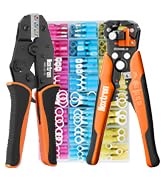Noxtren Crimping Tool For Heat Shrink Connectors, 310PCS AWG 22-10 Waterproof Automotive Marine G...