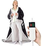 Qieryun Heated Blanket Wearable Electric with Sleeves &amp; Foot Pocket, Heating Blanket with 8 Hours...