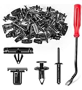 GOOACC 60PCS Fender Flare Rocker Moulding Clip Assortment 68039280-AA, 55156429-AA, 6503598,65015...