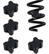 Car Coil Spring Spacers,Heavy Duty Rubber Lift Blocks for Enhancing 1" to 1.5" Spacing Spring Rat...