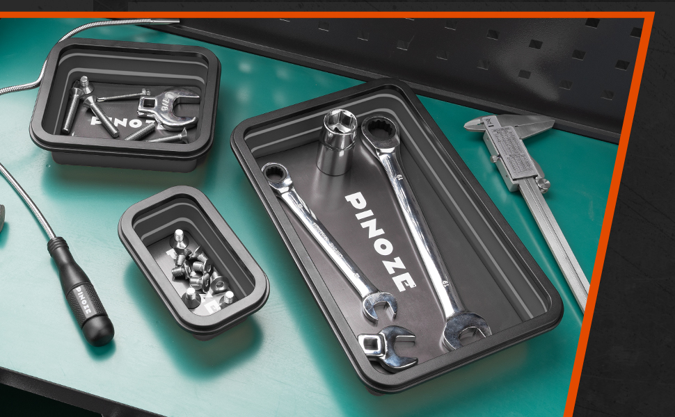 Collapsible parts tray