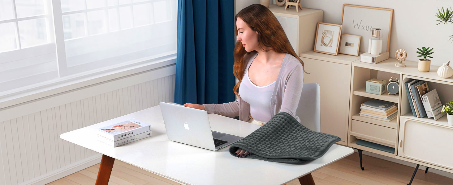 Boileau Electric Heating Pad for Back Pain and Period Cramps Relief