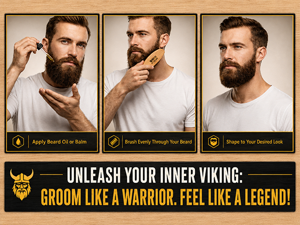 Beard Brush and Comb