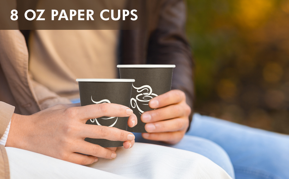 brown disposable cups