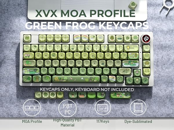 Frog keycaps