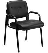 OLIXIS Office Waiting Room Chair, Leather Desk Reception Guest Stationary Side Chairs with Padded...