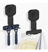 BKV Suction Cup Razor Holder for Shower,Reusable Shaver Holder for Shower,Stainless Steel Bathroo...