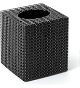 Tissue Box Cover, Square Modern Facial Acrylic Tissue Holder, Decorative Cube Napkin Box Holder f...