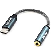XANHAM USB Type C to 3.5mm Audio Adapter Cable, USB C to 3.5mm Aux Jack Headphone Stereo Male to ...