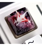 Aesthetic Manta Ray Artisan Keycap - Purple Ocean Coral R1 SA Profile Custom Sea Creatures Keycap...
