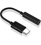 MAS CARNEY USB Type C to 3.5mm Female Aux Adapter, HiFi Audio Headphones Jack, Compatible with Hu...