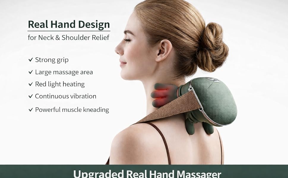 Back Massager with Finger-Like Nodes
