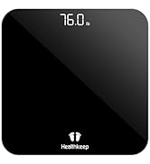 Digital Bathroom Scale for Body Weight: High-Precision 4-Sensor Accuracy, LED Display, 400lb/180k...
