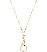 Ornaland Teacher Lanyard Gold Chain Lanyards for Keys for Women for Nurse Student or As a Gift(Di...