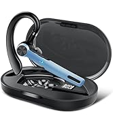 Bluetooth Headset, Wireless Headset with ENC Mic, 60H Talking Time Single-Ear Bluetooth Earpiece ...