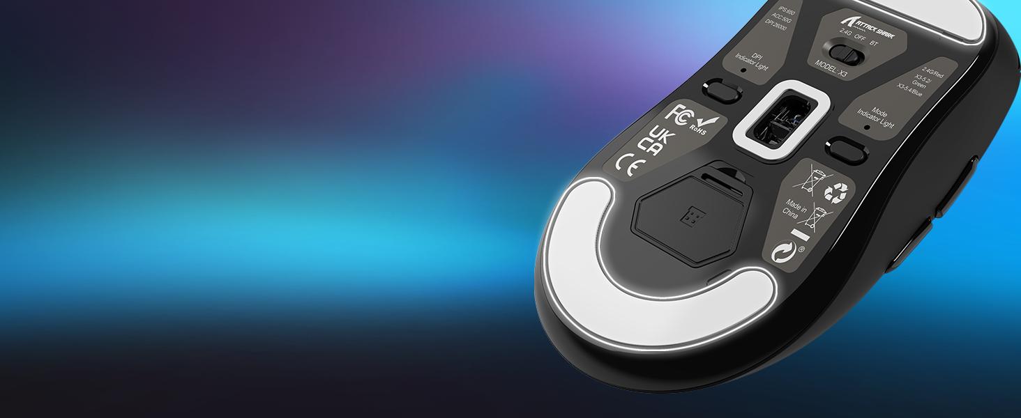 SUPERLIGHT Wireless Gaming Mouse, 49g Ergonomic Computer Mouse