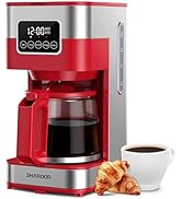 SHARDOR 10-Cup Programmable Coffee Maker, Regular &amp; Strong Brew Drip Coffee Machine for Home and ...