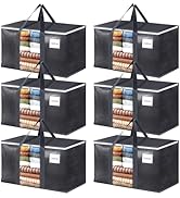 HomeHacks Extra Large Moving Bags with Visible PVC Window, Lightweight but Durable Storage Bags w...