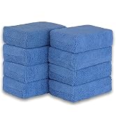 SimpleHouseware Microfiber Ultra-Soft Applicator Foam, Blue, 8-Pack