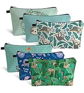 Makeup Bag Travel Pouch Cosmetic Purse Deafun Small Zipper Toiletry Organizer Gift for Women (6 P...