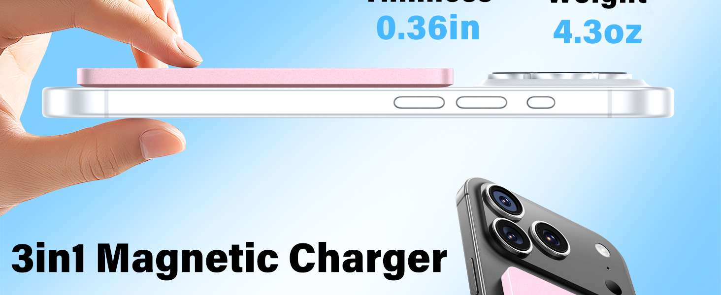 wireless power bank portable battery external battery mini slim light thin