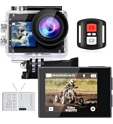 icefox Action Camera 4K Underwater Camera External Microphone Waterproof 40M Ultra HD 20MP Camera...
