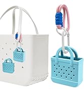 HYUVCX 2-in-1 Beach Bag Accessories, Mini Backpack Keychain, Mini Bag Shape Charms, Storage Case ...