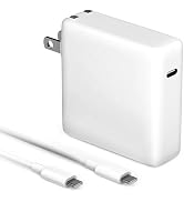 MacBook Pro Charger 61W USB C Power Adapter for MacBook Pro/Air 13/14 Inch, Power Adapter with Ty...