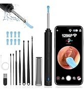 vasdaren Ear Wax Removal, Ear Cleaner with Camera with 1296P, Earwax Removal kit with 9 Ear Set a...