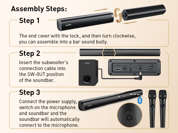 soundbar assembly steps