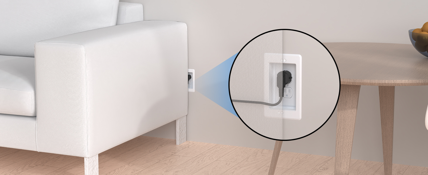  DVFR1W-1 Recessed Electrical/Outlet Box Wall Plate Kit