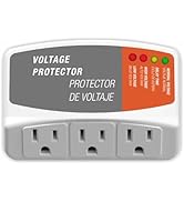 Surge Protector for Refrigerator with 3 Outlets Wall Socket Over/Under Voltage Protection for Hom...