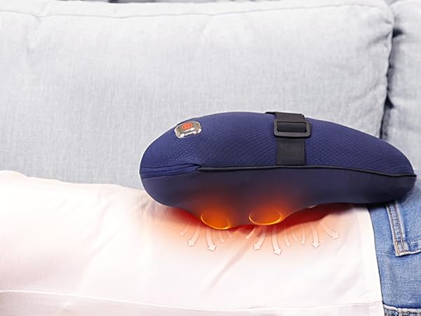 Back Massager with Heat Massagers for Neck and Back Shoulders Shiatsu Neck Massage Pillow for Back