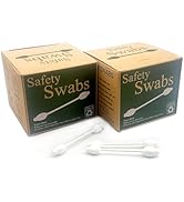 216Pcs Safety Cotton Swabs,Baby cottonbuds Large tip with Paper Stick for Newborn,Kids 108 Count(...