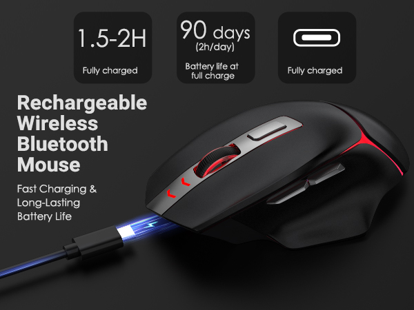 Rechargeable Wireless Bluetooth Mouse