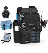 Calamus GearMaster Tackle Backpack, Large, Lightweight Fishing Backpack, Water and Tear Resistant...