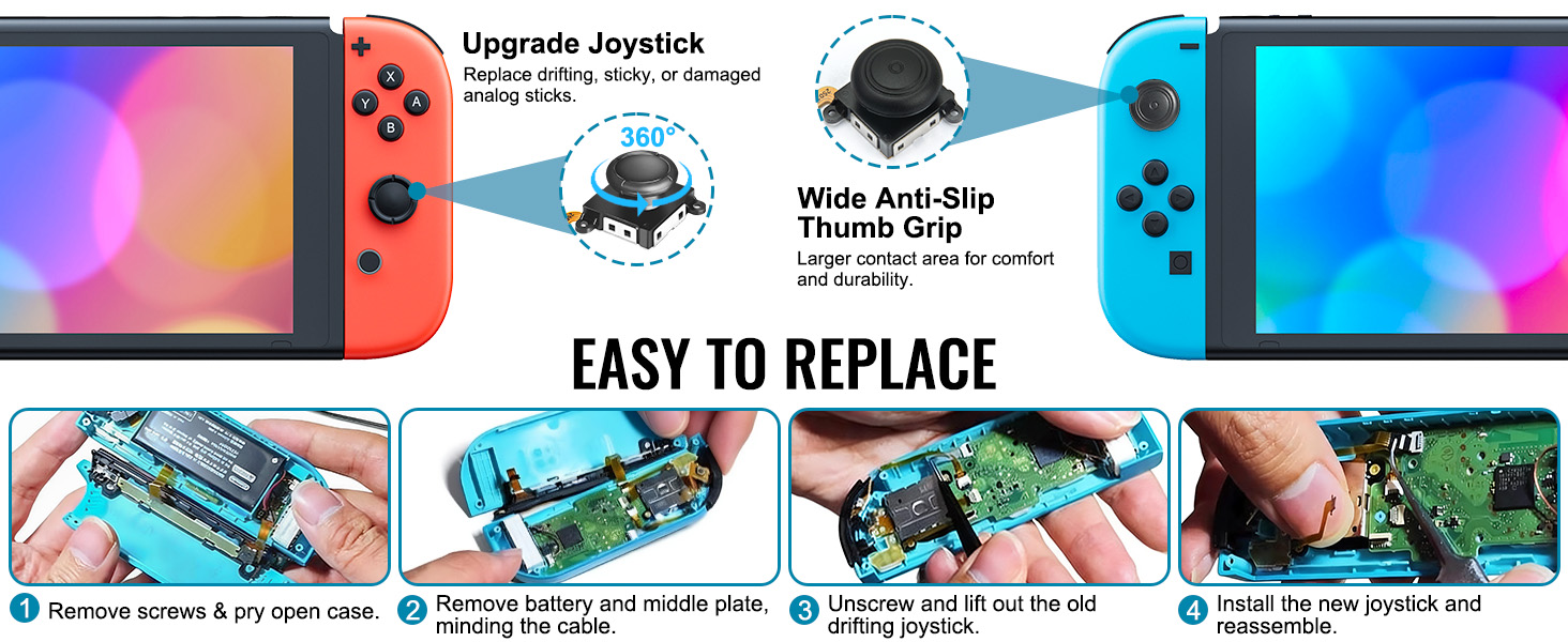 repair wornout joysticks