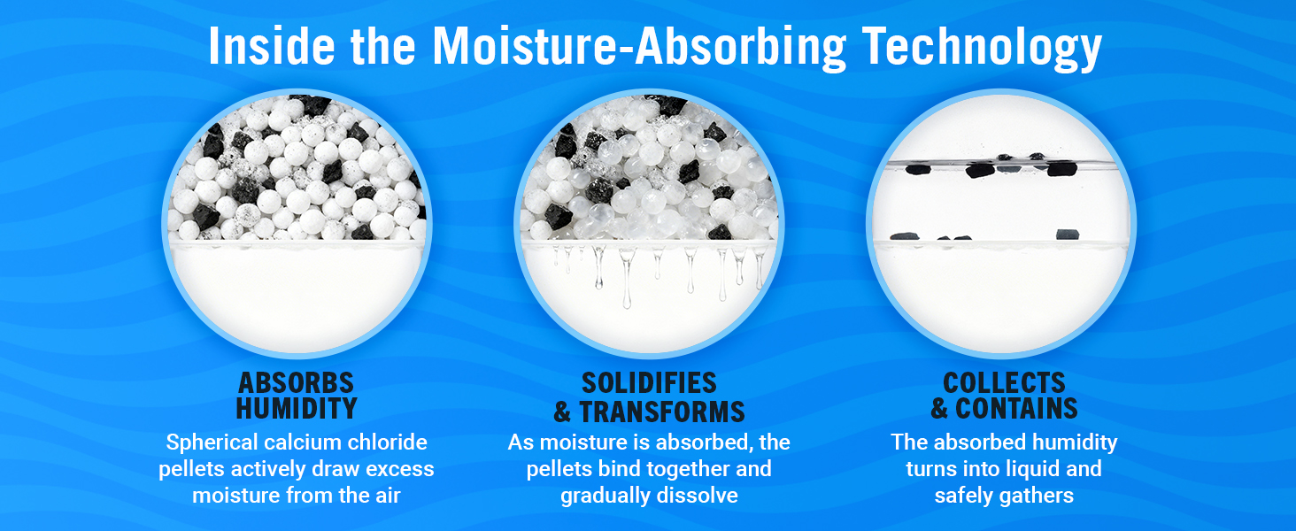 collects and solidifies water