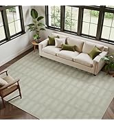 BGASZ Washable Rugs 8x10 Area Rugs for Living Room,Ultra Soft Faux Wool Retro Carpets,Non Slip Ba...