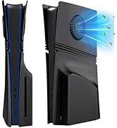 Cover Plates for PS5 Pro Disc Edition with Cooling Vent, PS5 Pro Faceplate ABS Hard Shockproof An...