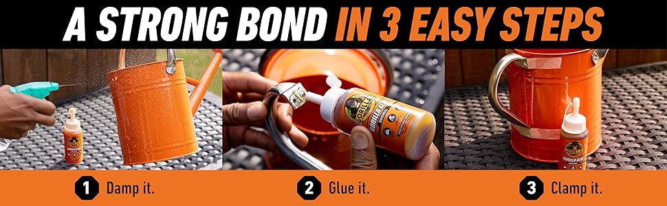 step by step gorilla glue